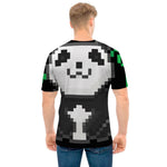 8-Bit Pixel Panda Print Men's T-Shirt