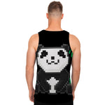 8-Bit Pixel Panda Print Men's Tank Top