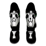 8-Bit Pixel Panda Print Muay Thai Shin Guard