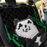 8-Bit Pixel Panda Print Pet Car Back Seat Cover