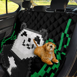 8-Bit Pixel Panda Print Pet Car Back Seat Cover