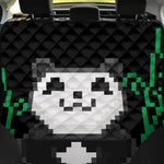 8-Bit Pixel Panda Print Pet Car Back Seat Cover