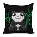 8-Bit Pixel Panda Print Pillow Cover