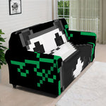 8-Bit Pixel Panda Print Sofa Cover