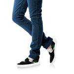 8-Bit Pixel Panda Print White Slip On Shoes