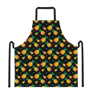 8-Bit Pixel Pineapple Print Apron