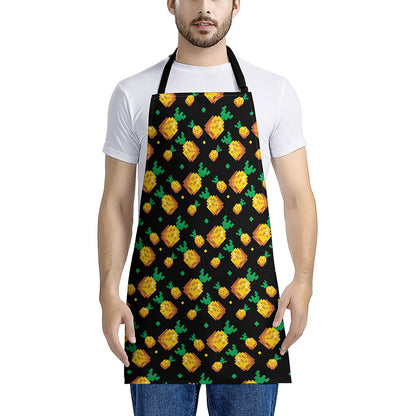 8-Bit Pixel Pineapple Print Apron