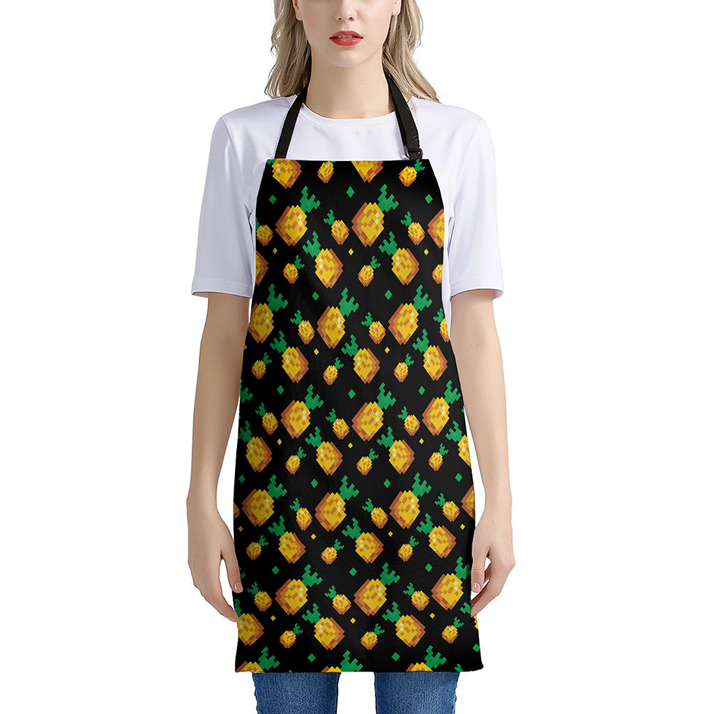 8-Bit Pixel Pineapple Print Apron