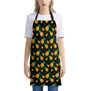 8-Bit Pixel Pineapple Print Apron