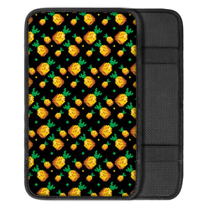 8-Bit Pixel Pineapple Print Car Center Console Cover