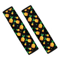 8-Bit Pixel Pineapple Print Car Seat Belt Covers