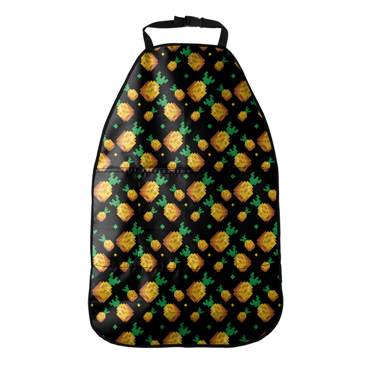 8-Bit Pixel Pineapple Print Car Seat Organizers