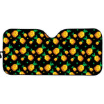 8-Bit Pixel Pineapple Print Car Sun Shade