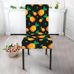 8-Bit Pixel Pineapple Print Dining Chair Slipcover