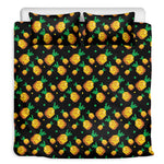 8-Bit Pixel Pineapple Print Duvet Cover Bedding Set