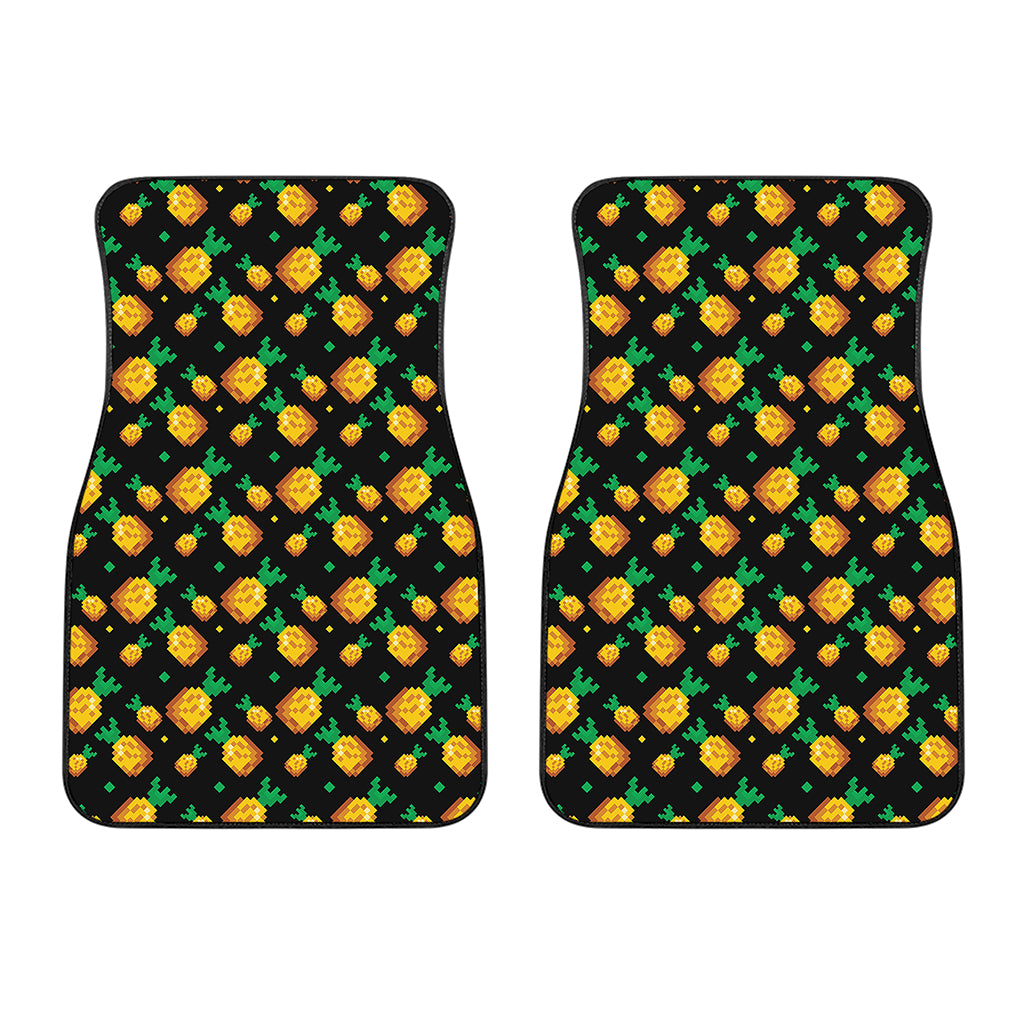 8-Bit Pixel Pineapple Print Front Car Floor Mats