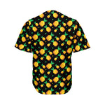 8-Bit Pixel Pineapple Print Men's Baseball Jersey