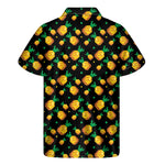 8-Bit Pixel Pineapple Print Men's Short Sleeve Shirt