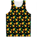 8-Bit Pixel Pineapple Print Men's Tank Top