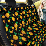 8-Bit Pixel Pineapple Print Pet Car Back Seat Cover