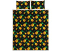 8-Bit Pixel Pineapple Print Quilt Bed Set