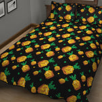 8-Bit Pixel Pineapple Print Quilt Bed Set