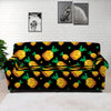 8-Bit Pixel Pineapple Print Sofa Cover