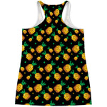 8-Bit Pixel Pineapple Print Women's Racerback Tank Top