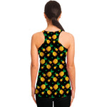 8-Bit Pixel Pineapple Print Women's Racerback Tank Top