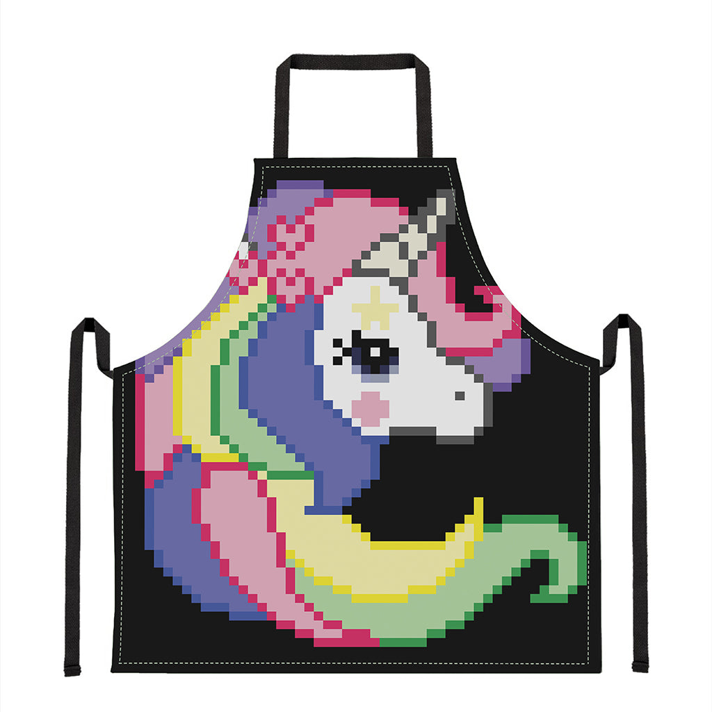 8-Bit Pixel Unicorn Print Apron