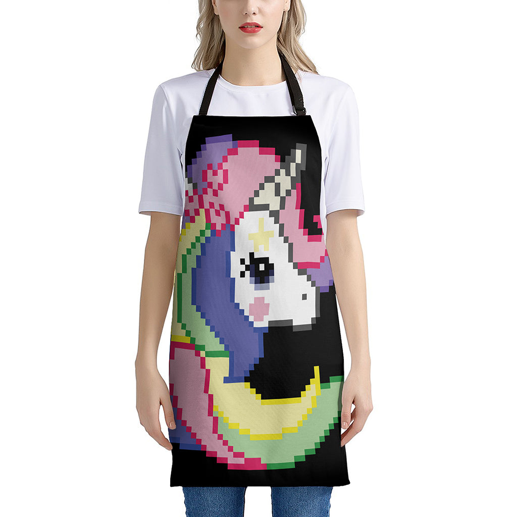 8-Bit Pixel Unicorn Print Apron