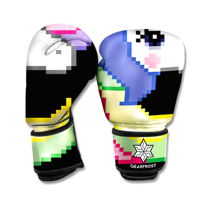 8-Bit Pixel Unicorn Print Boxing Gloves