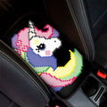 8-Bit Pixel Unicorn Print Car Center Console Cover