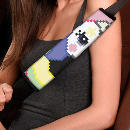 8-Bit Pixel Unicorn Print Car Seat Belt Covers