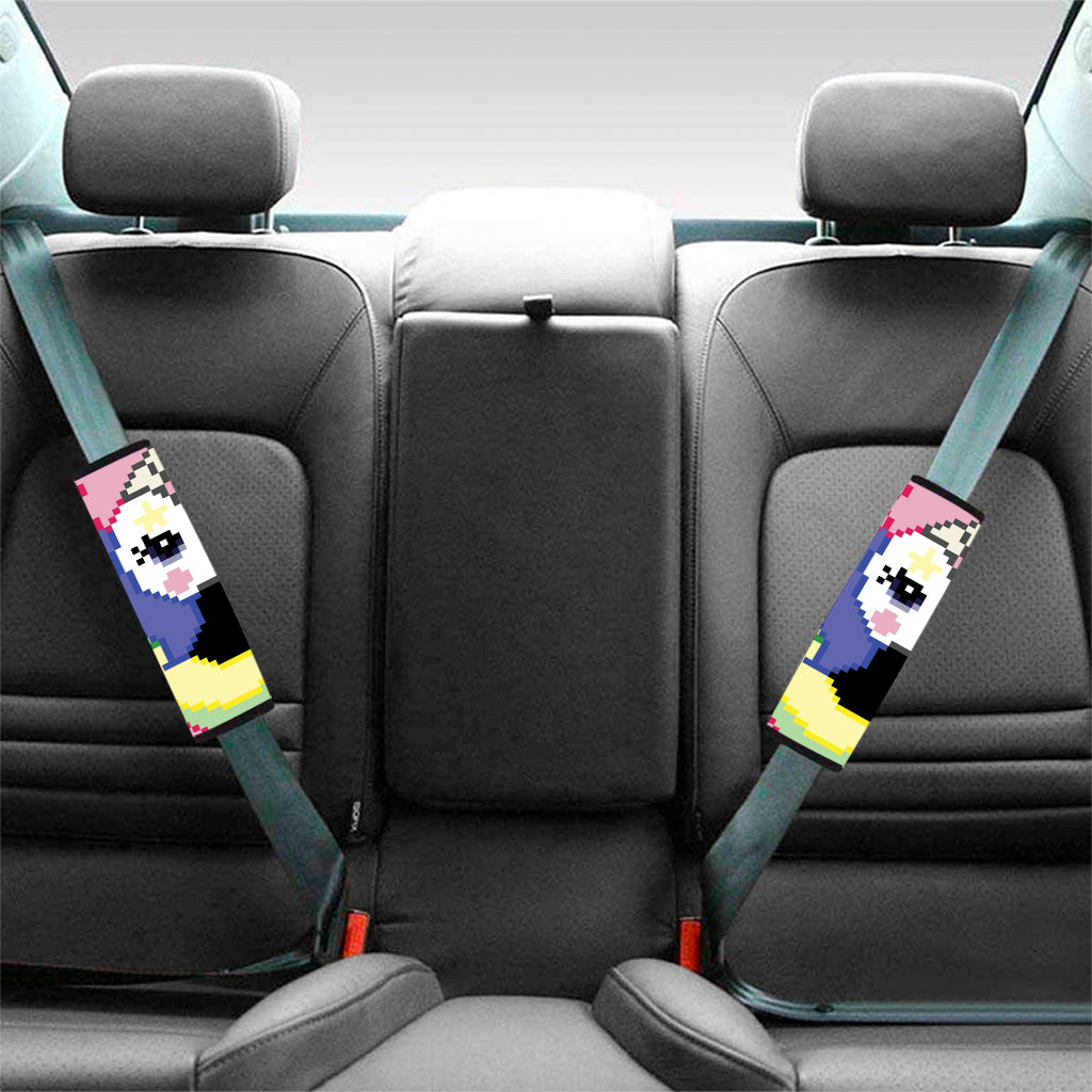 8-Bit Pixel Unicorn Print Car Seat Belt Covers