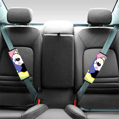 8-Bit Pixel Unicorn Print Car Seat Belt Covers