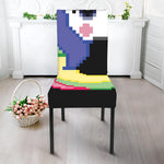 8-Bit Pixel Unicorn Print Dining Chair Slipcover
