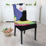 8-Bit Pixel Unicorn Print Dining Chair Slipcover