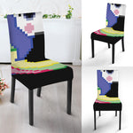 8-Bit Pixel Unicorn Print Dining Chair Slipcover