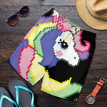 8-Bit Pixel Unicorn Print Men's Shorts