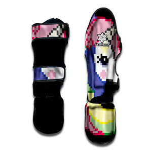 8-Bit Pixel Unicorn Print Muay Thai Shin Guard