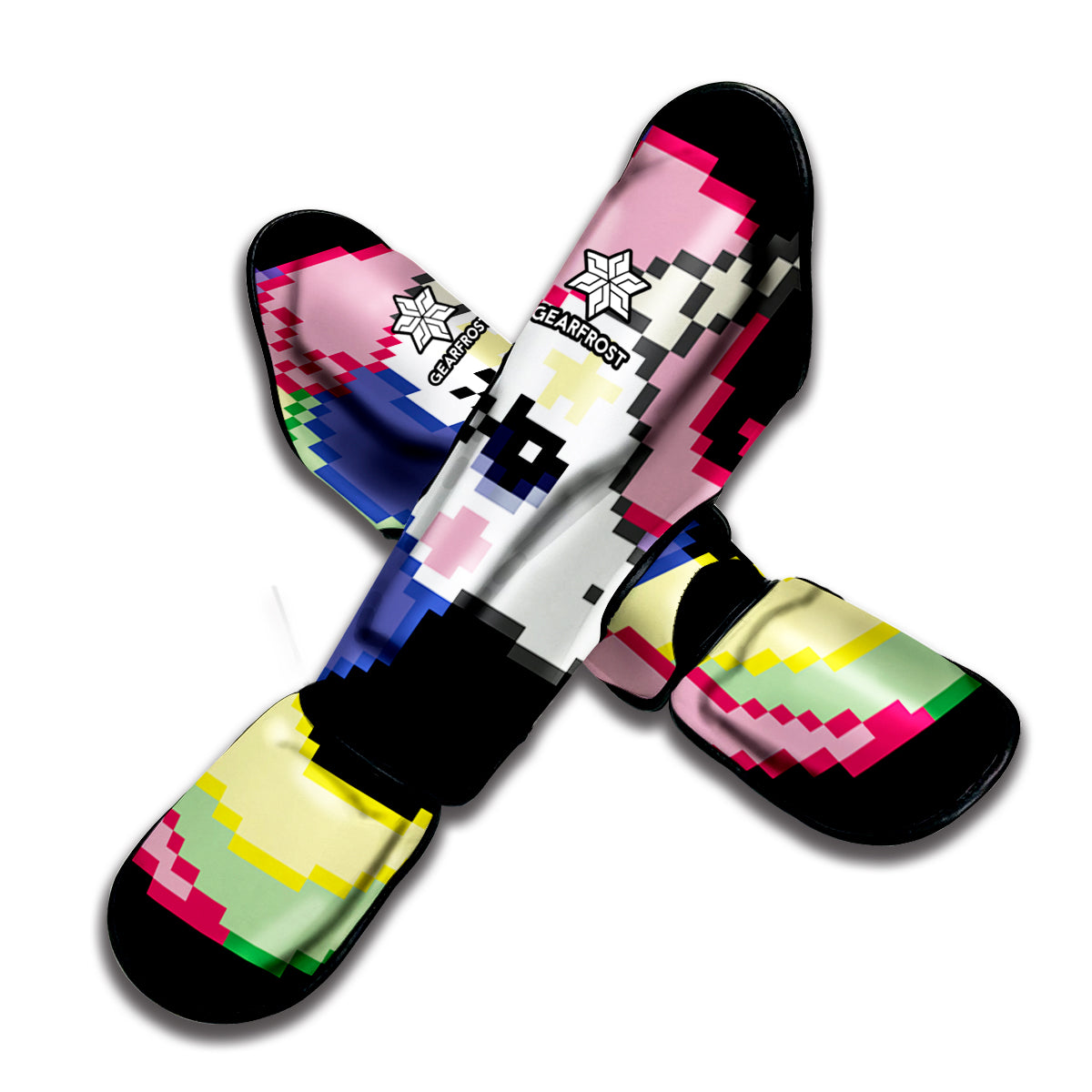 8-Bit Pixel Unicorn Print Muay Thai Shin Guard