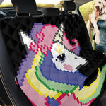 8-Bit Pixel Unicorn Print Pet Car Back Seat Cover