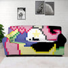 8-Bit Pixel Unicorn Print Sofa Cover