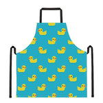 8-Bit Rubber Duck Pattern Print Apron