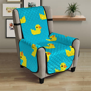 8-Bit Rubber Duck Pattern Print Armchair Protector