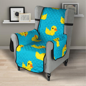 8-Bit Rubber Duck Pattern Print Armchair Protector