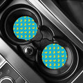 8-Bit Rubber Duck Pattern Print Car Coasters