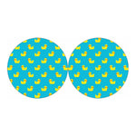 8-Bit Rubber Duck Pattern Print Car Coasters