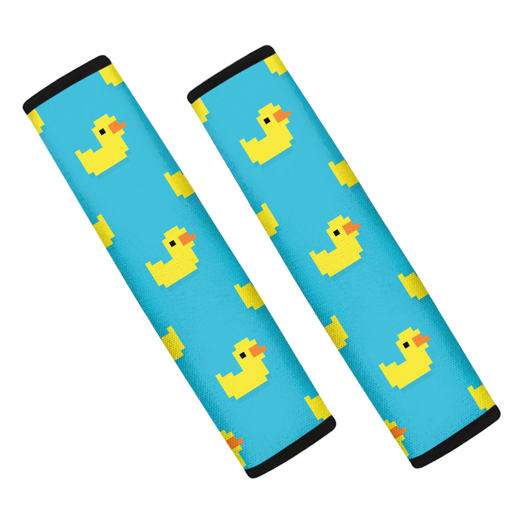 8-Bit Rubber Duck Pattern Print Car Seat Belt Covers